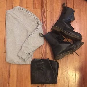 Gray Sweatshirt with arm detail